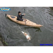 3.44mtr Imitation of Wood-Grain Deck Single Touring Kayak